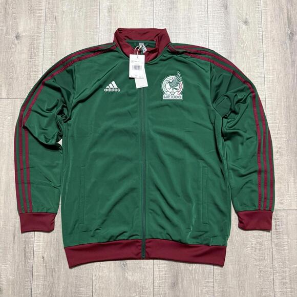Adidas Mexico DNA Men's Full Zip Track Jacket IT9683 Size L - Picture 1 of 6